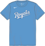 Nike Kansas City Royals Youth Institutional Short Sleeve Crew Neck Tee Fan Gear MLB Kansas City Royals