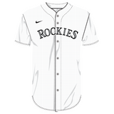 Nike Colorado Rockies Youth Institutional Full Button Jersey