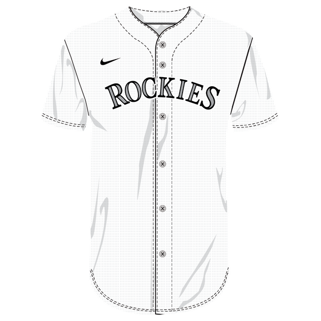 Nike Colorado Rockies Youth Institutional Full Button Jersey