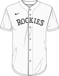Nike Colorado Rockies Youth Institutional Full Button Jersey Fan Gear MLB Colorado Rockies