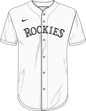 Nike Colorado Rockies Youth Institutional Full Button Jersey