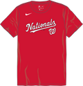 Nike Washington Nationals Youth Crew Neck Synthetic Tee