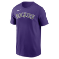Nike Colorado Rockies Adult Institiutional Short Sleeve Cotton Tee Fan Gear MLB Colorado Rockies