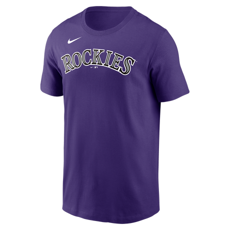 Nike Colorado Rockies Adult Institiutional Short Sleeve Cotton Tee Fan Gear MLB Colorado Rockies