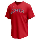 Nike Los Angeles Angels Adult Institutional 1 Button Pullover Fan Gear MLB Los Angeles Angels