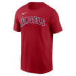 Nike Los Angeles Angels Adult Institiutional Short Sleeve Cotton Tee Fan Gear MLB Los Angeles Angels