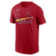 Nike St. Louis Cardinals Adult Institiutional Short Sleeve Cotton Tee Fan Gear MLB St. Louis Cardinals
