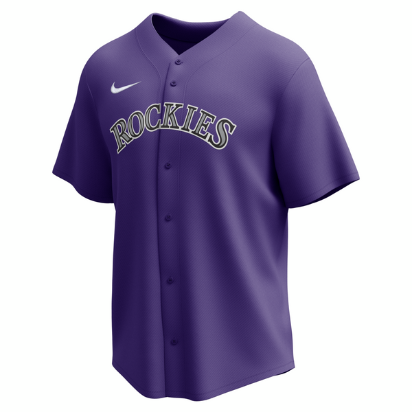 レア　nike Jordan vintage　ベースボールシャツ　紫 Nike Colorado Rockies Button Jersey | League Outfitters