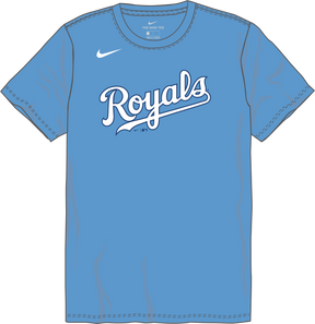 Nike Kansas City Royals Youth Institutional Short Sleeve Cotton Tee