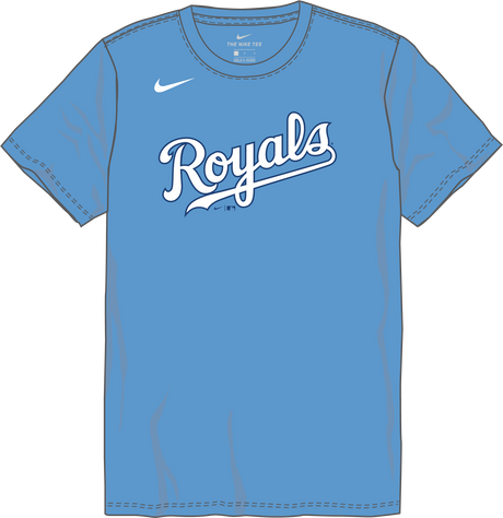 Nike Kansas City Royals Youth Institutional Short Sleeve Cotton Tee Fan Gear MLB Kansas City Royals
