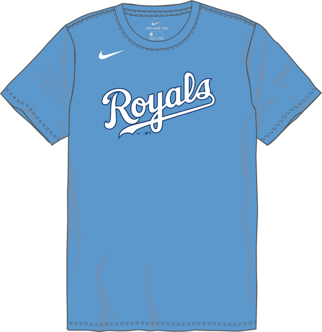 Nike Kansas City Royals Youth Institutional Short Sleeve Cotton Tee