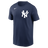 Nike New York Yankees Adult Institiutional Short Sleeve Cotton Tee Fan Gear MLB New York Yankees