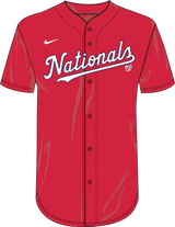 Nike Washington Nationals Men's Dri-Fit Full Button Jersey