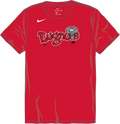 Nike Lansing Lugnuts Youth Institutional Short Sleeve Cotton Tee Fan Gear MiLB Lansing Lugnuts