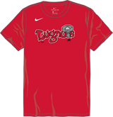 Nike Lansing Lugnuts Youth Institutional Short Sleeve Cotton Tee Fan Gear MiLB Lansing Lugnuts