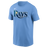 Nike Tampa Bay Rays Adult Institiutional Short Sleeve Cotton Tee Fan Gear MLB Tampa Bay Rays