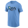 Nike Tampa Bay Rays Adult Institiutional Short Sleeve Cotton Tee Fan Gear MLB Tampa Bay Rays