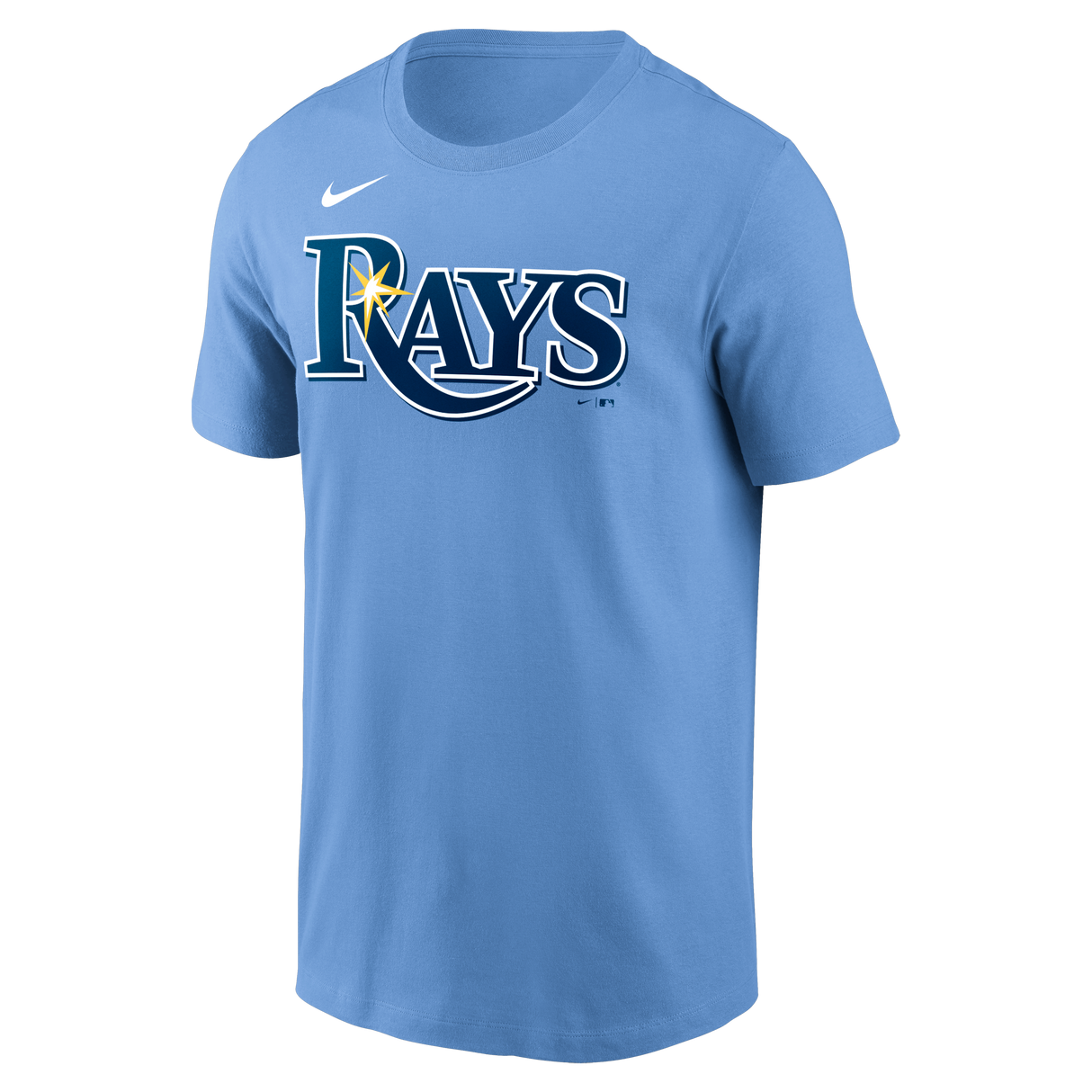 Nike Tampa Bay Rays Adult Institiutional Short Sleeve Cotton Tee Fan Gear MLB Tampa Bay Rays