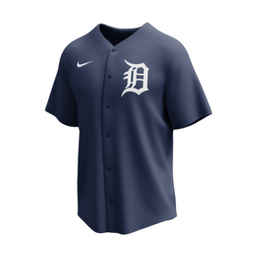 Nike Detroit Tigers Adult Institutional Full Button Jersey-1