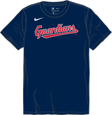 Nike Cleveland Guardians Youth Institutional Short Sleeve Crew Neck Tee Fan Gear MLB Cleveland Guardians