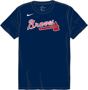 Nike Atlanta Braves Youth Institutional Short Sleeve Cotton Tee