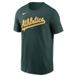 Nike Oakland Athletics Adult Institiutional Short Sleeve Cotton Tee Fan Gear MLB Oakland Athletics