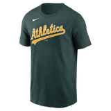 Nike Oakland Athletics Adult Institiutional Short Sleeve Cotton Tee Fan Gear MLB Oakland Athletics