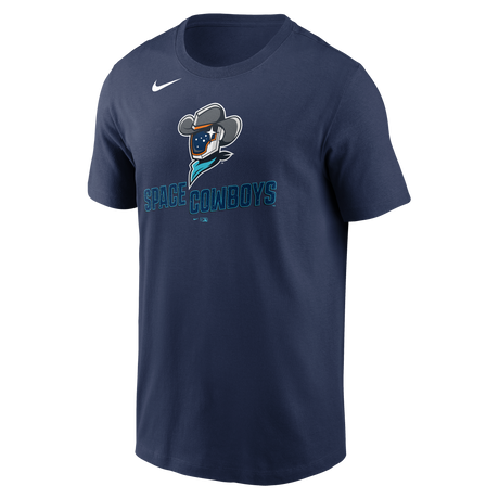 Nike Sugar Land Space Cowboys Men's Nike Short Sleeve Club Crew Tee Fan Gear MiLB Sugar Land Space Cowboys