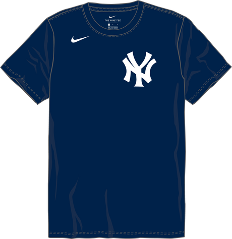 Nike New York Yankees Youth Institutional Short Sleeve Cotton Tee Fan Gear MLB New York Yankees