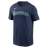 Nike Seattle Mariners Adult Institiutional Short Sleeve Cotton Tee Fan Gear MLB Seattle Mariners