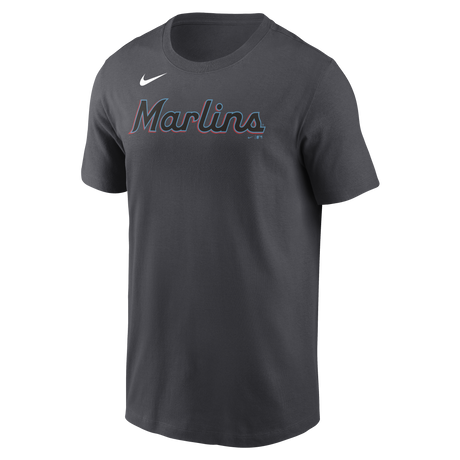 Nike Miami Marlins Adult Institiutional Short Sleeve Cotton Tee Fan Gear MLB Miami Marlins