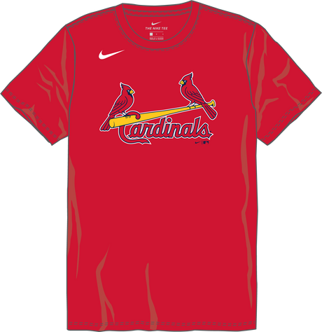 Nike St. Louis Cardinals Youth Institutional Short Sleeve Cotton Tee Fan Gear MLB St. Louis Cardinals
