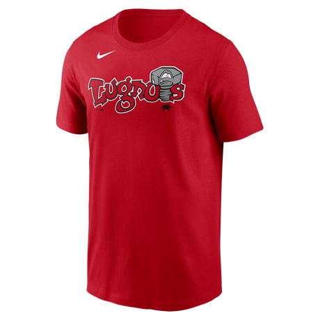 Nike Lansing Lugnuts Men's Nike Short Sleeve Club Crew Tee Fan Gear MiLB Lansing Lugnuts