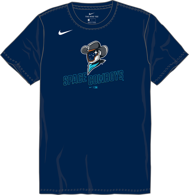 Nike Sugar Land Space Cowboys Youth Institiutional Short Sleeve Cotton Tee