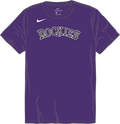 Nike Colorado Rockies Youth Institutional Short Sleeve Cotton Tee Fan Gear MLB Colorado Rockies