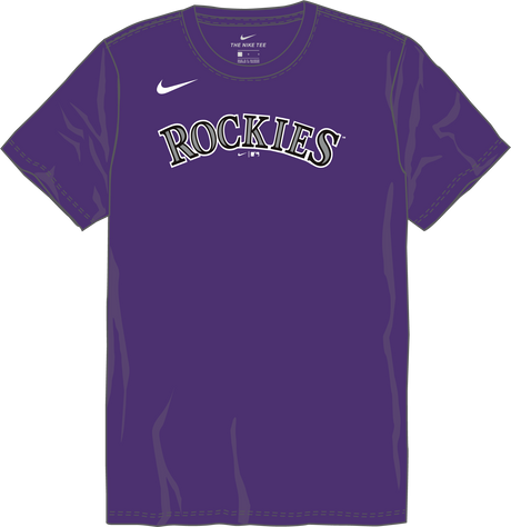 Nike Colorado Rockies Youth Institutional Short Sleeve Cotton Tee Fan Gear MLB Colorado Rockies