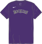 Nike Colorado Rockies Youth Institutional Short Sleeve Cotton Tee Fan Gear MLB Colorado Rockies