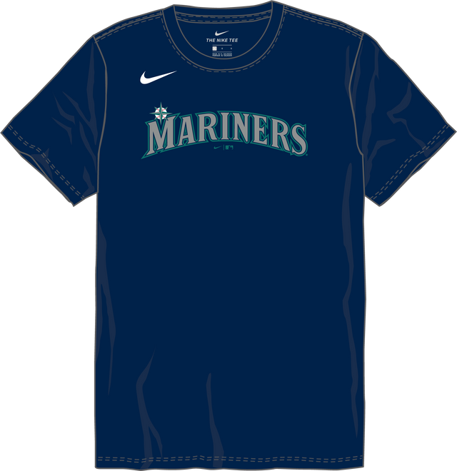Nike Seattle Mariners Youth Institutional Short Sleeve Cotton Tee