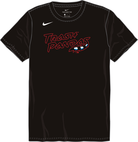 Nike Rocket City Trash Pandas Youth Institutional Short Sleeve Cotton Tee Fan Gear MiLB Rocket City Trash Pandas