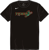 Nike Norfolk Tides Youth Institutional Short Sleeve Cotton Tee Fan Gear MiLB Norfolk Tides