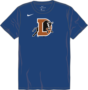 Nike Durham Bulls Youth Institutional Short Sleeve Cotton Tee