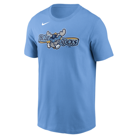 Nike Wilmington Blue Rocks Men's Nike Short Sleeve Club Crew Tee Fan Gear MiLB Wilmington Blue Rocks