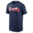 Nike Atlanta Braves Adult Institiutional Short Sleeve Cotton Tee Fan Gear MLB Atlanta Braves