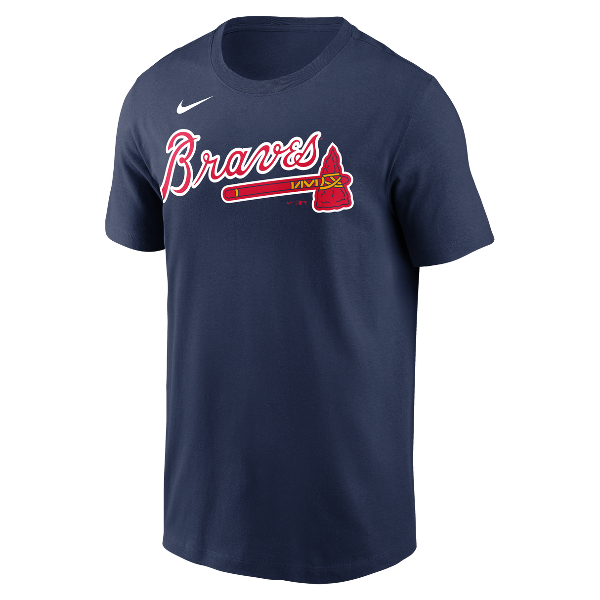 Nike Atlanta Braves Adult Institiutional Short Sleeve Cotton Tee Fan Gear MLB Atlanta Braves