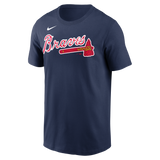 Nike Atlanta Braves Adult Institiutional Short Sleeve Cotton Tee Fan Gear MLB Atlanta Braves