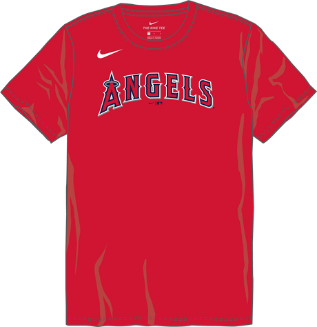 Nike Los Angeles Angels Youth Institutional Short Sleeve Cotton Tee Fan Gear MLB Los Angeles Angels