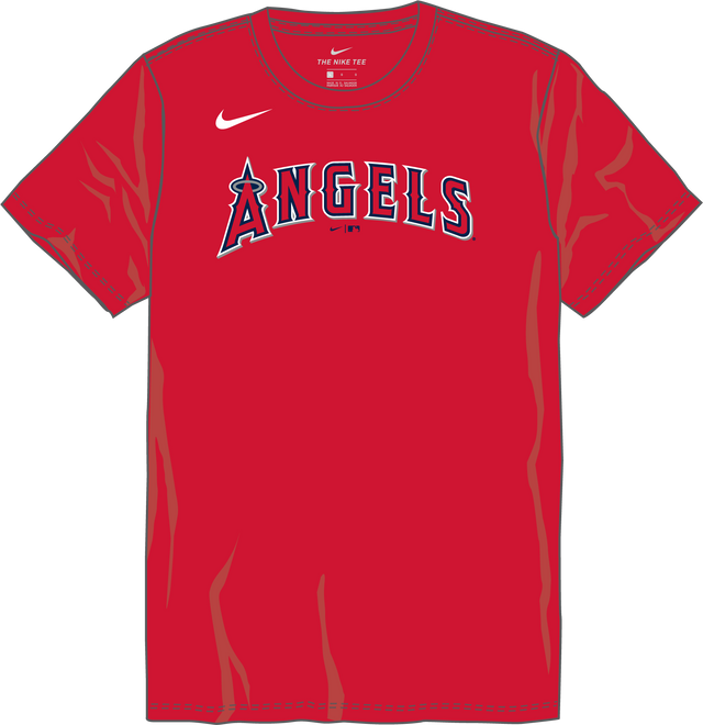 Nike Los Angeles Angels Youth Institutional Short Sleeve Cotton Tee