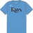 Nike Tampa Bay Rays Youth Institutional Short Sleeve Cotton Tee Fan Gear MLB Tampa Bay Rays