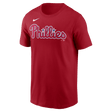 Nike Philadelphia Phillies Adult Institiutional Short Sleeve Cotton Tee Fan Gear MLB Philadelphia Phillies