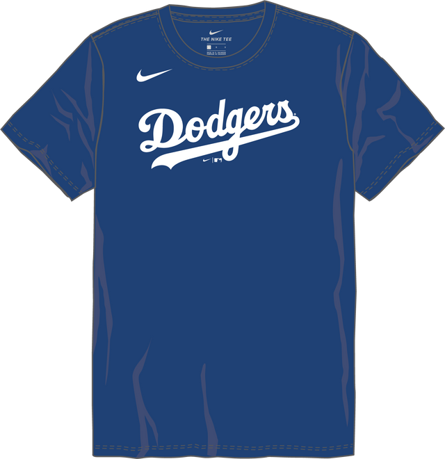 Nike Los Angeles Dodgers Youth Institutional Short Sleeve Cotton Tee